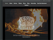 Tablet Screenshot of jesusburgers.org